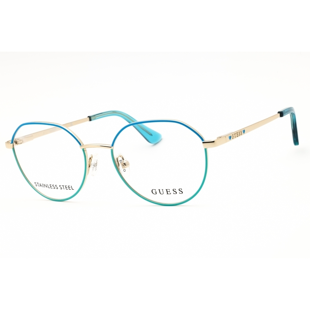 NWT Guess GU9232 Blue Round 48mm Eyeglasses